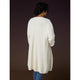 Ciana Lattice Back Cardigan with Pockets - Black