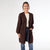 Ciana Lattice Back Cardigan with Pockets - Chocolate