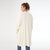 Ciana Lattice Back Cardigan with Pockets - Winter White