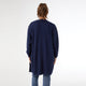 Ciana Lattice Back Cardigan with Pockets - Navy