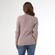 Kamryn Funnel Neck Rib Knit Top - Mushroom