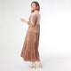 Romance Imagined Velour Dress - Apricot Buff