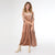 Romance Imagined Velour Dress - Apricot Buff