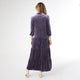 Romance Imagined Velour Dress - Mulberry