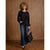 Taleah Long Sleeve Ruffle Blouse - Black
