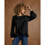 Taleah Long Sleeve Ruffle Blouse - Black