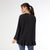 Taleah Long Sleeve Ruffle Blouse - Black