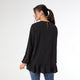 Taleah Long Sleeve Ruffle Blouse - Black