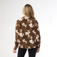 Denisa Sheer Floral Print V-Neck Woven Top - Floral Print