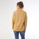 Michela Long Sleeve V-Neck Top - Latte