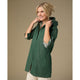 Maddie Hooded Tunic Top - Rust