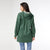 Maddie Hooded Tunic Top - Green