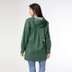 Maddie Hooded Tunic Top - Green