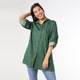 Maddie Hooded Tunic Top - Green