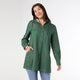 Maddie Hooded Tunic Top - Green