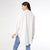 Dominique Tunic Top with Ruffle Bottom - White