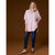 Tianna Striped Tunic Top with Cinched Sleeve - White/Black