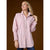 Tianna Striped Tunic Top with Cinched Sleeve - White/Black