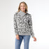 Johanna Printed Top with Side Collar Zipper
