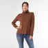 Ariana Turtleneck Top with Scalloped Trim