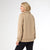 Phoenix Quilted Button Mock Neck Top - Taupe
