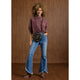 Jaydin Vintage Antique Wash Sweatshirt - Burgundy