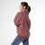 Jaydin Vintage Antique Wash Sweatshirt - Burgundy