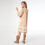 Autumn Delight Long Sleeve Printed Dress - Brown/Pastel