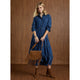 Judith Long Sleeve Tiered Maxi Dress - Denim