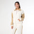 Hilarie Two-Tone Zip Front Sweatshirt