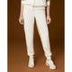 Hilarie Two-Tone Jogger Pants - Camel/Ivory