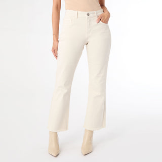 Genesis Baby Bootcut with Frayed Ankle Bottom - Feather