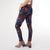 Printed Jasmine Zip Pocket Legging - Merlot/Navy