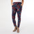Printed Jasmine Zip Pocket Legging - Merlot/Navy