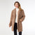 Isabella Button Front Coat - Mushroom