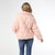 Emma Pullover Down Jacket with Removeable Sleeve - Light Pink/Mushroom