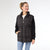 Claire Down Puffer Jacket with Knit Sleeve - Black