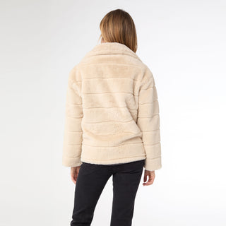 Eden Faux Fur Jacket - Natural