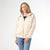 Lily Quilted Jacket with Hood - Beige