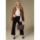 Elway Faux Leather Jacket - Brown