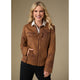Elway Faux Leather Jacket - Brown