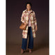 Ella Colorblock Shacket - Dusty Rose/Tan