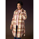 Ella Colorblock Shacket - Dusty Rose/Tan