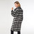 Edith Plaid Shacket - Black/White