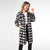 Edith Plaid Shacket - Black/White