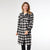 Edith Plaid Shacket - Black/White