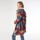 Ruby Belted Aztek Print Shacket - Rust/Denim