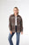 Cersei Button Front Shacket - Tan/Rust