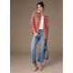 Quinn Hooded Plaid Shacket - Salmon Red