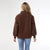 Harvey Soft Brushed Shacket - Chocolate